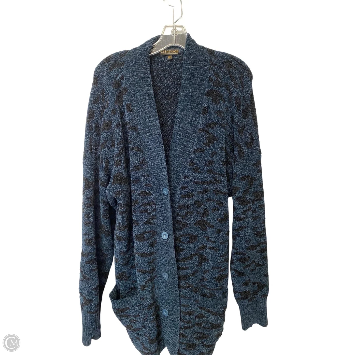 Cardigan By Clothes Mentor In Navy, Size: L