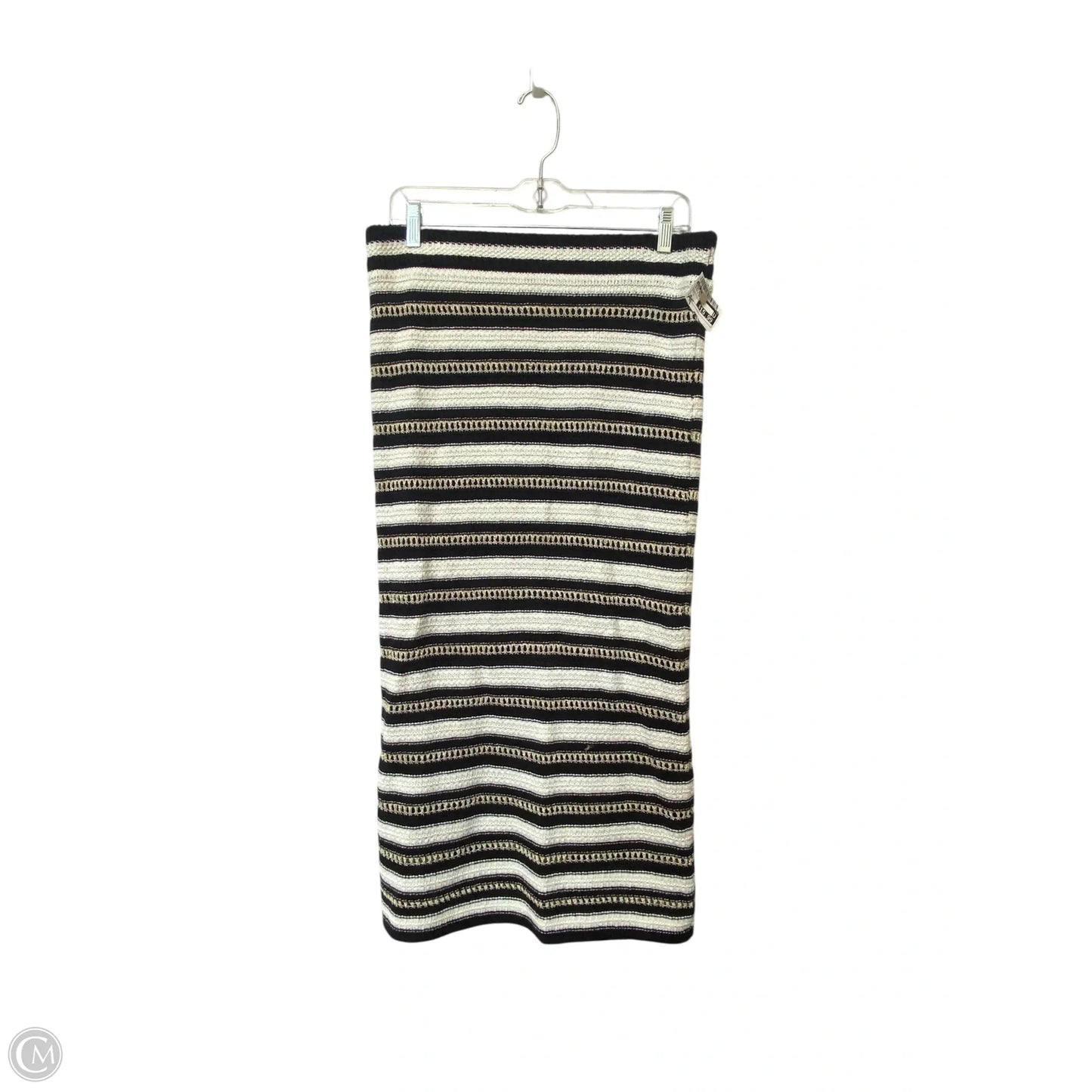 Skirt Maxi By Nine West In Black & Cream, Size: L