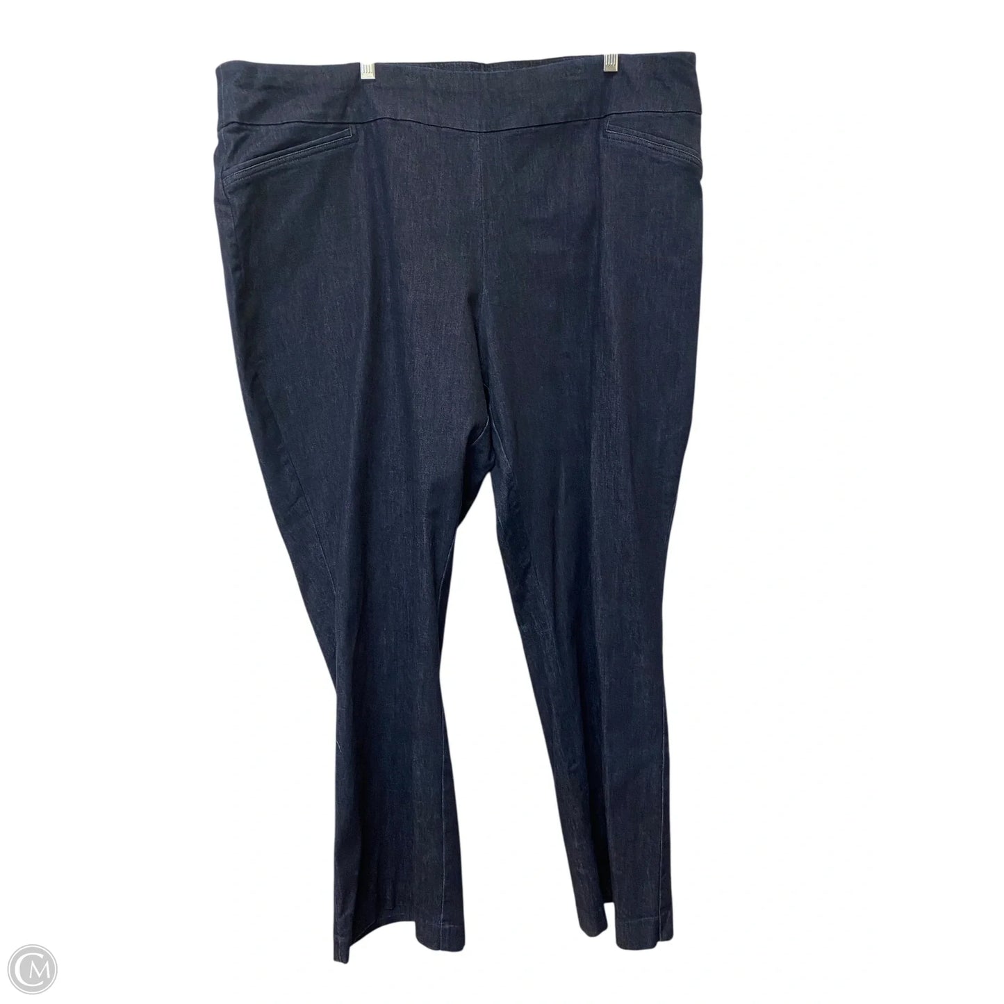 Jeans Straight By Croft And Barrow In Blue Denim, Size: 22