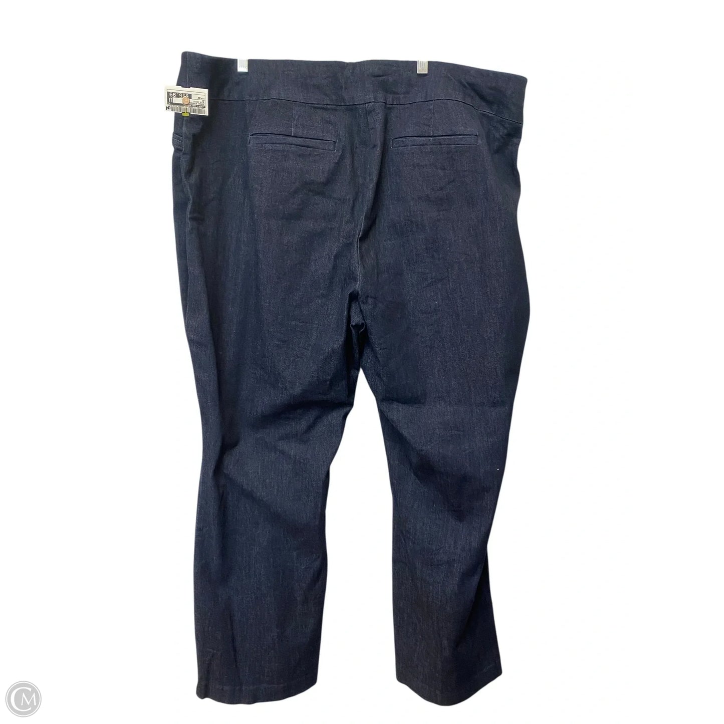 Jeans Straight By Croft And Barrow In Blue Denim, Size: 22