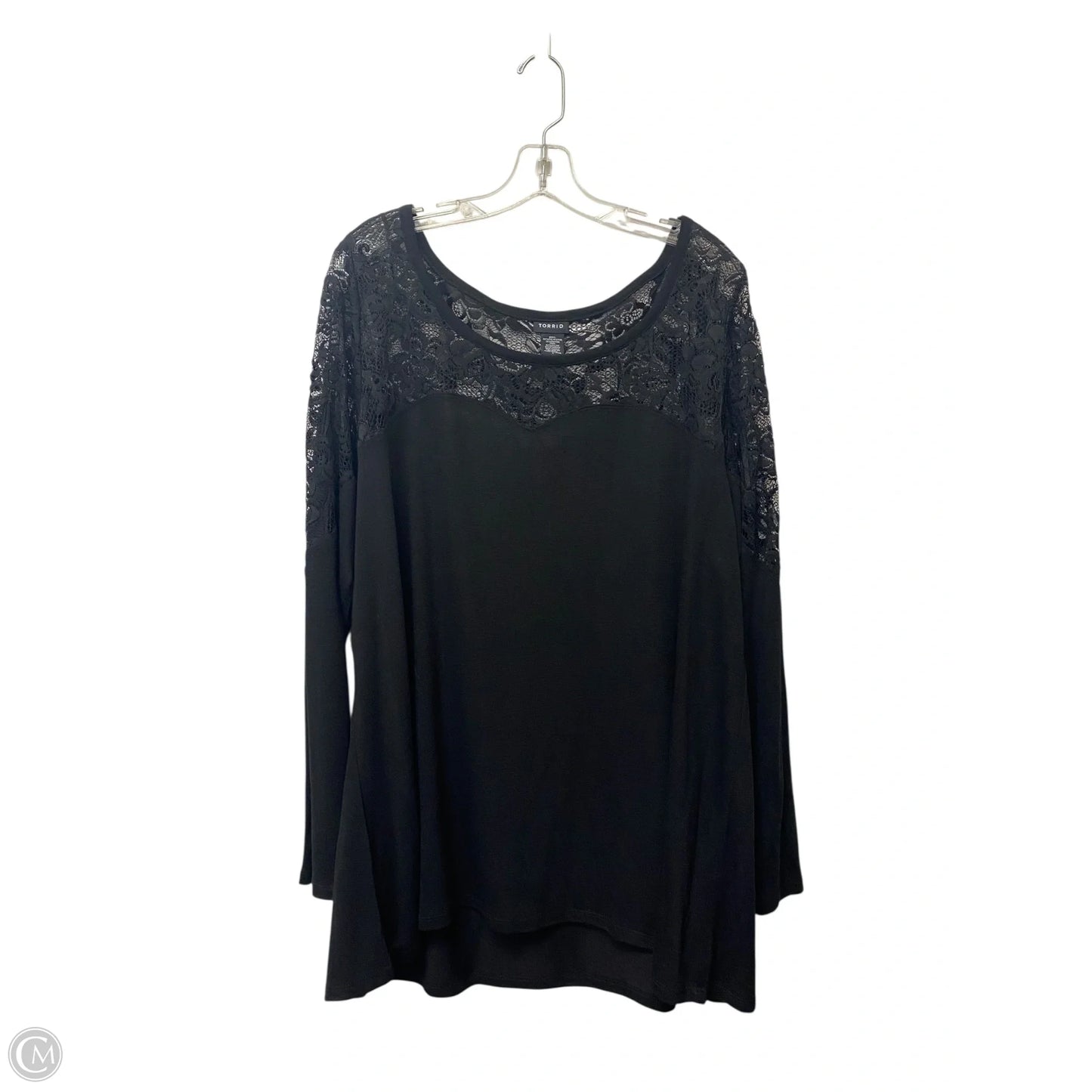 Top Long Sleeve By Torrid In Black, Size: 2