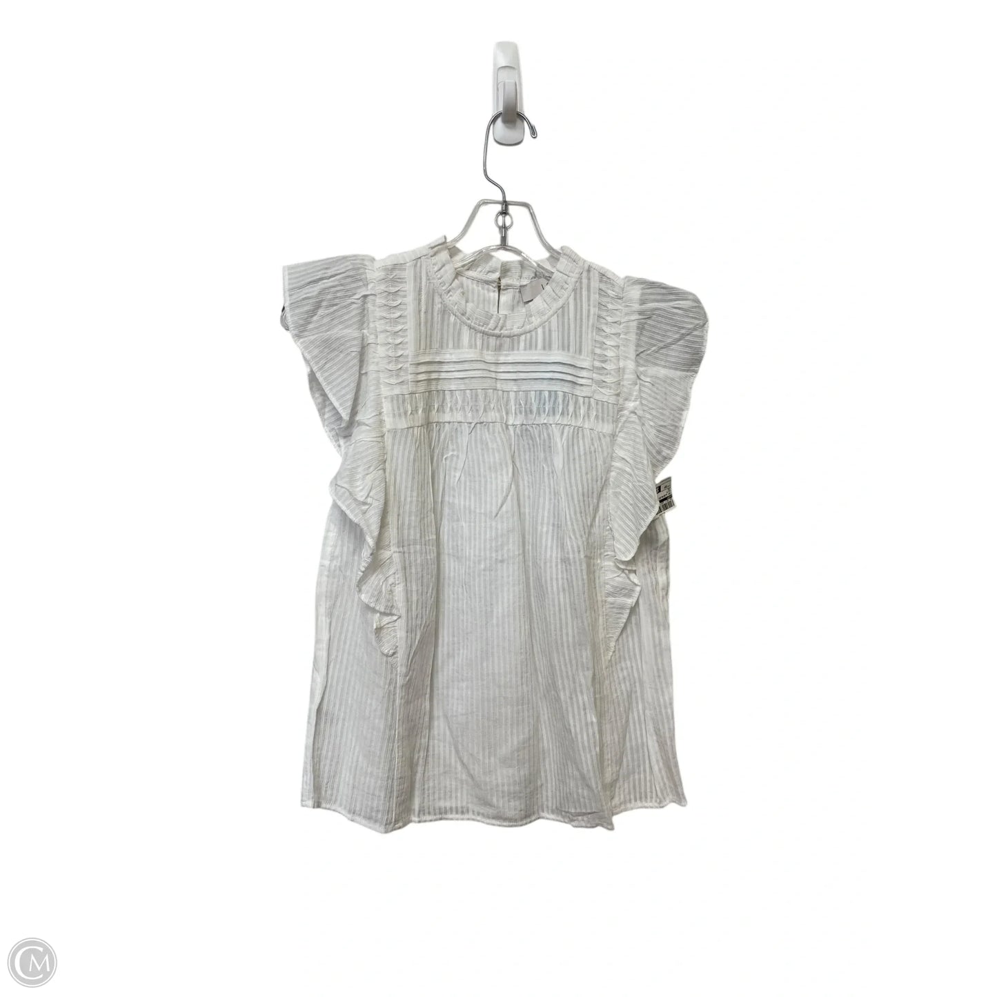 Top Sleeveless By Loft In White, Size: Xsp