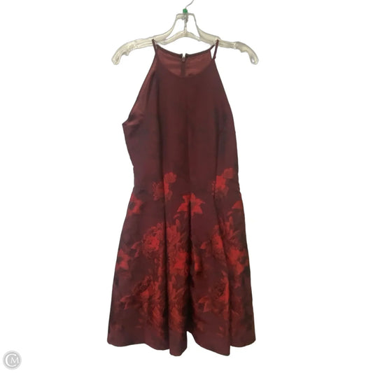 Dress Party Midi By White House Black Market In Maroon, Size: 0