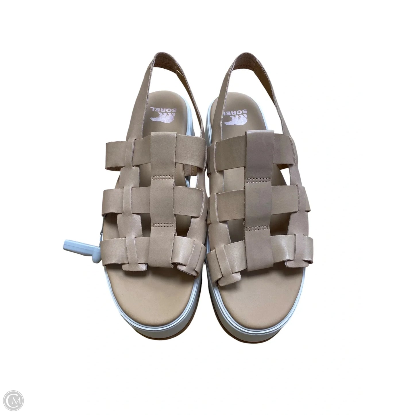 Sandals Heels Platform By Sorel In Tan, Size: 10