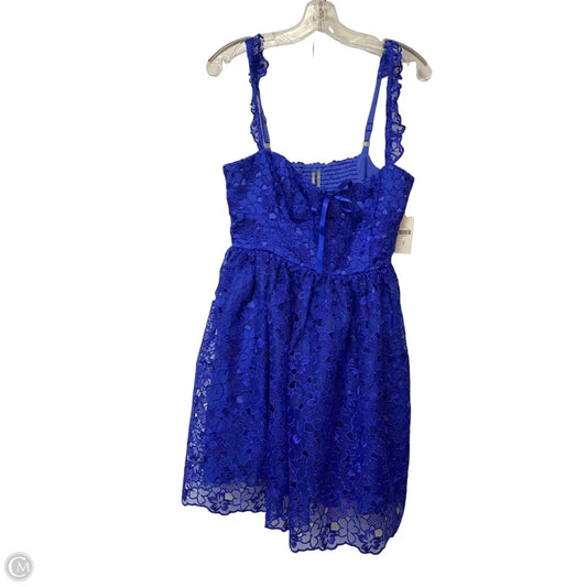 Dress Party Short By Anthropologie In Blue, Size: M