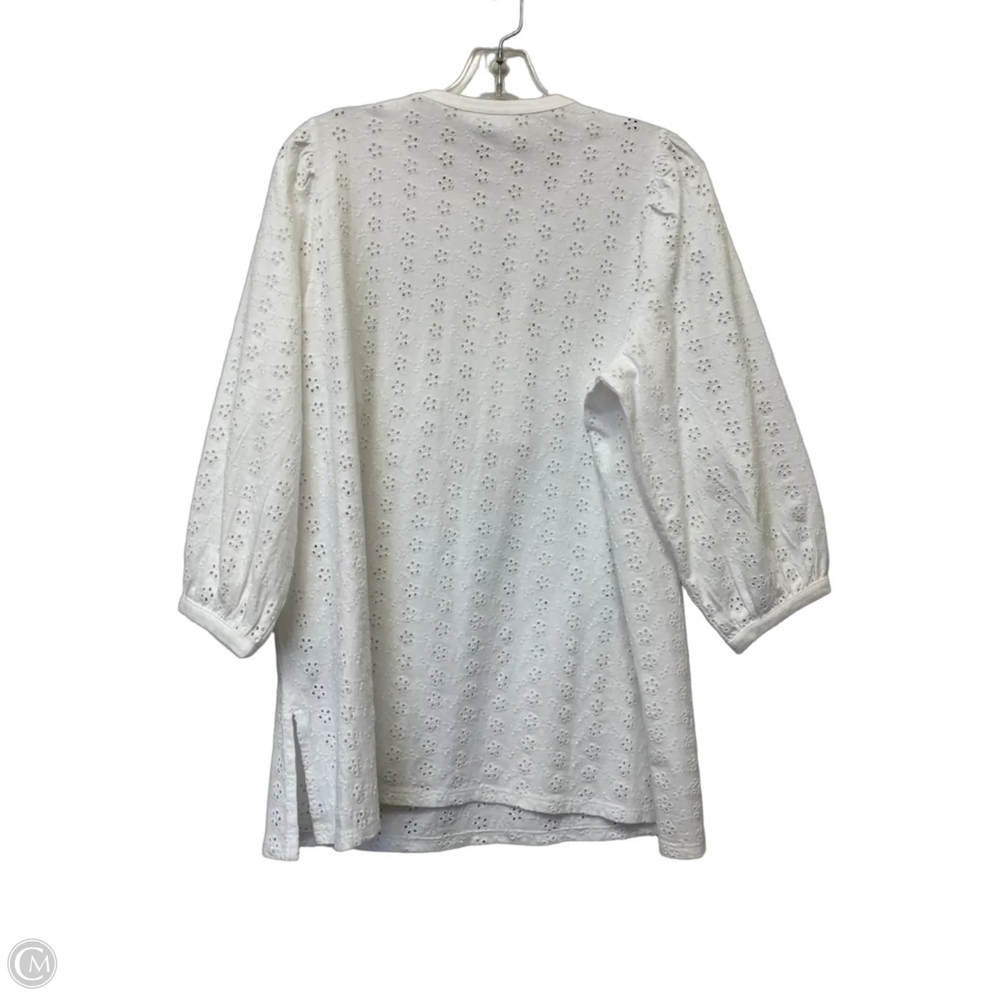 Top 3/4 Sleeve By J. Jill In White, Size: S