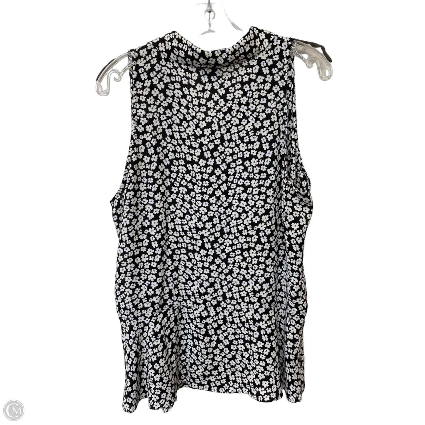 Top Sleeveless By Cabi In Floral Print, Size: L