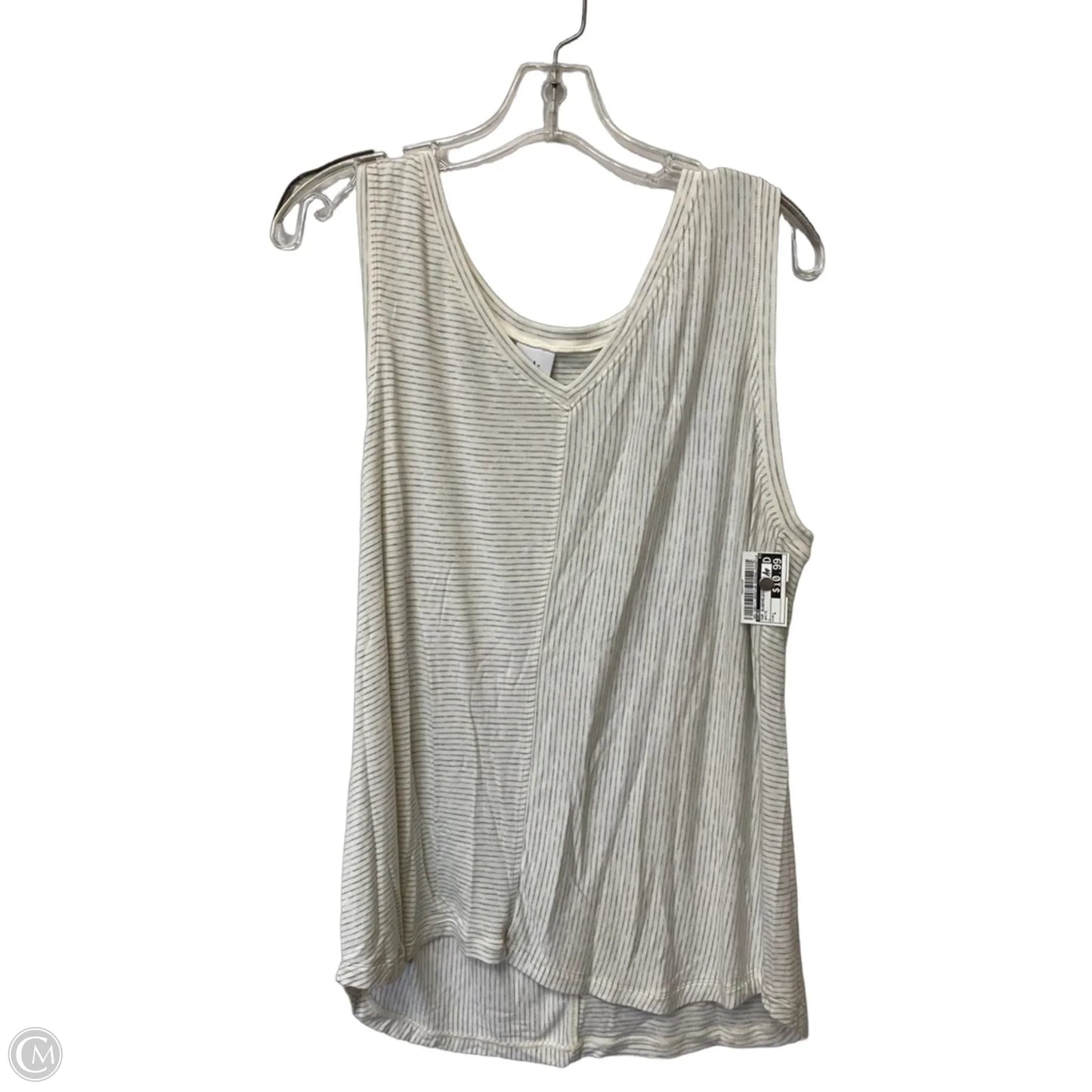 Top Sleeveless By Cabi In White, Size: L