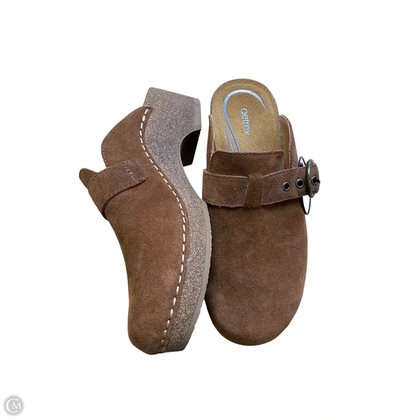 Shoes Heels Block By Aetrex In Brown, Size: 7