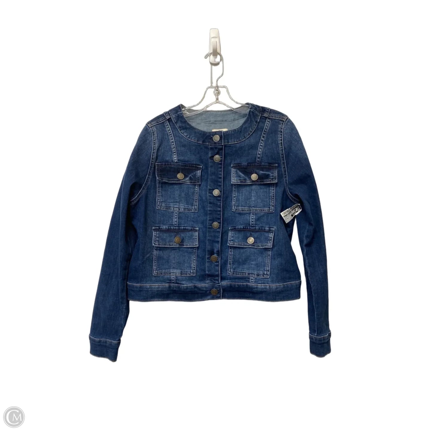 Jacket Denim By St Johns Bay In Blue Denim, Size: M