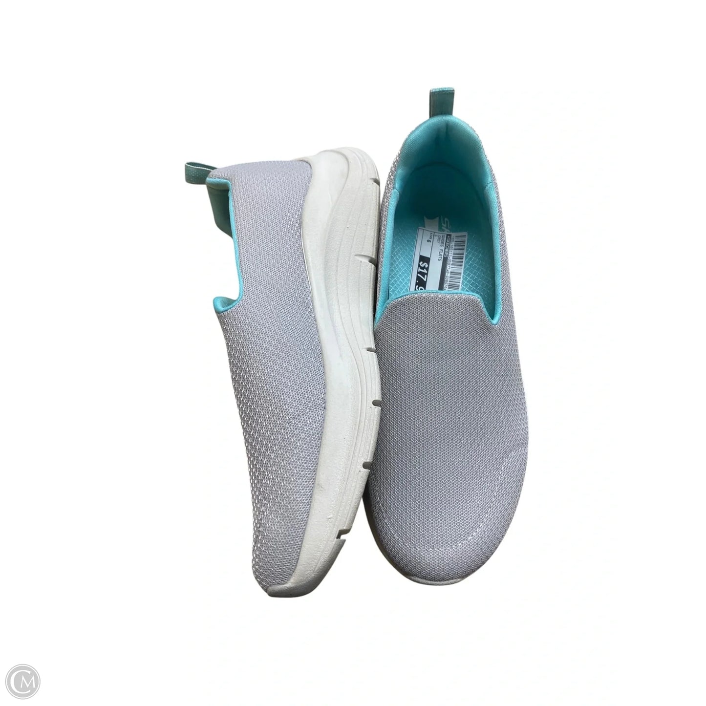 Shoes Flats By Skechers In Grey, Size: 6