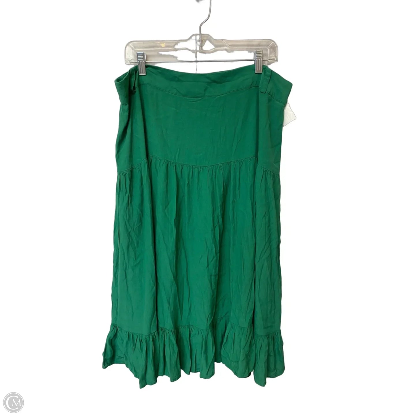 Skirt Maxi By Banana Republic In Green, Size: 18