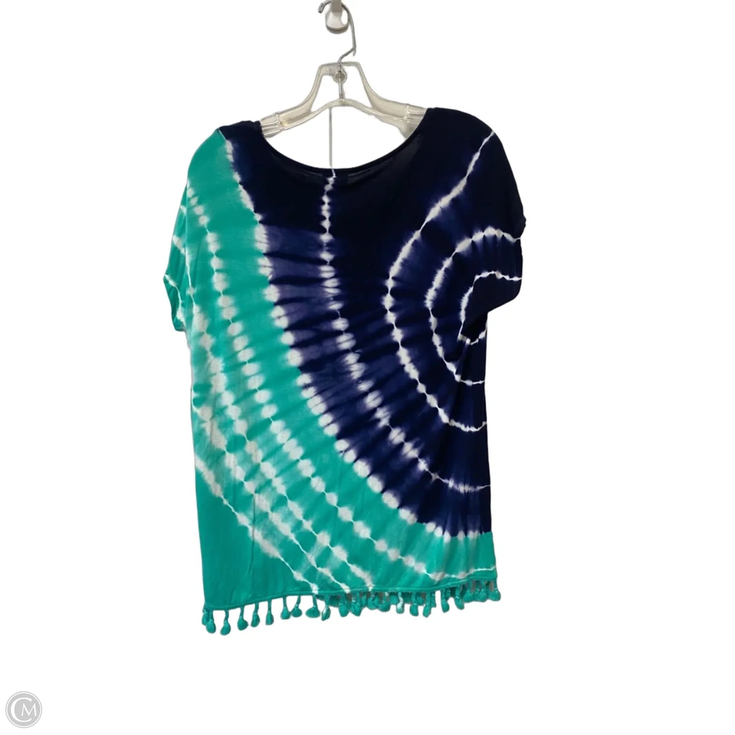 Top Short Sleeve By Chicos In Tie Dye Print, Size: 0