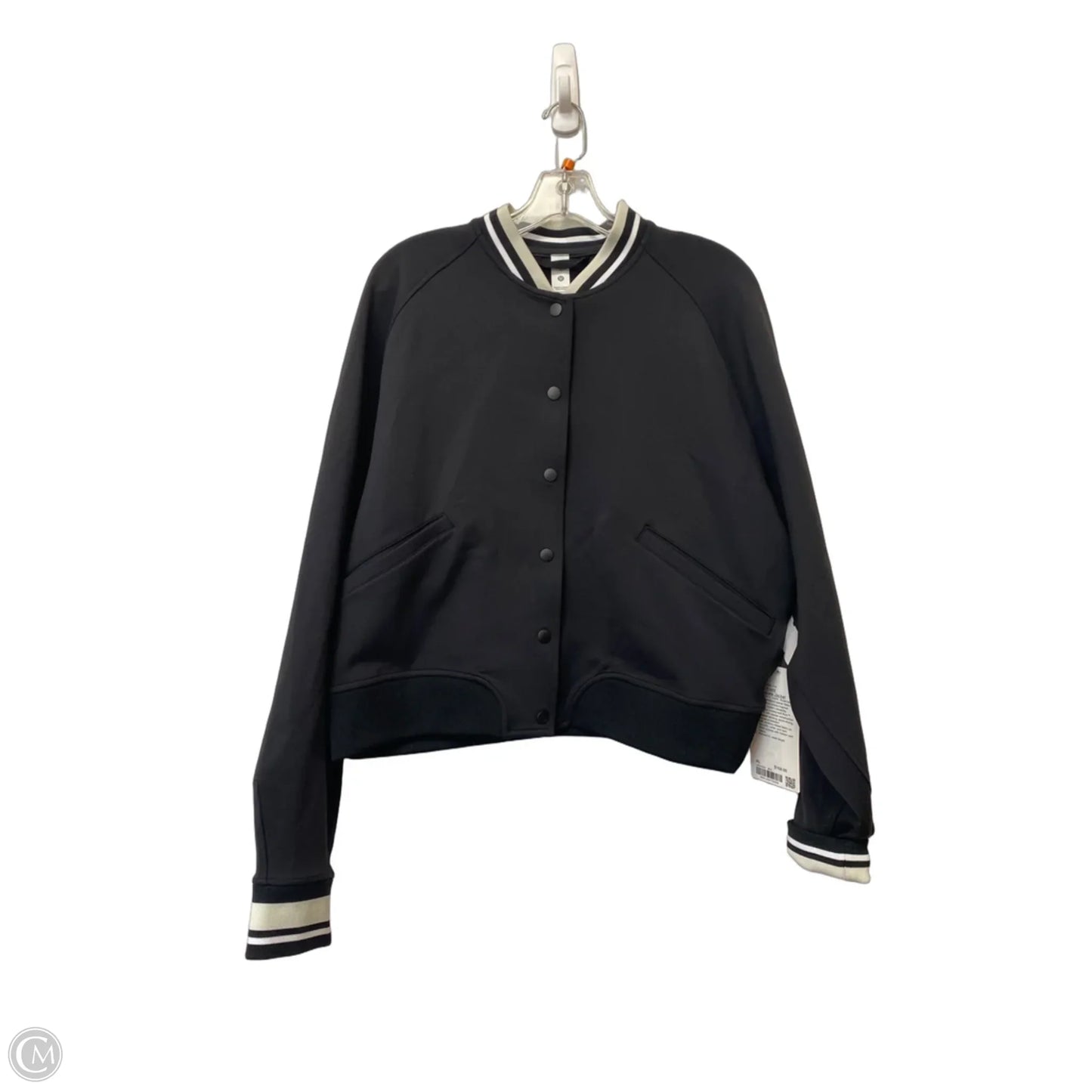 Athletic Jacket By Lululemon In Black, Size: Xl