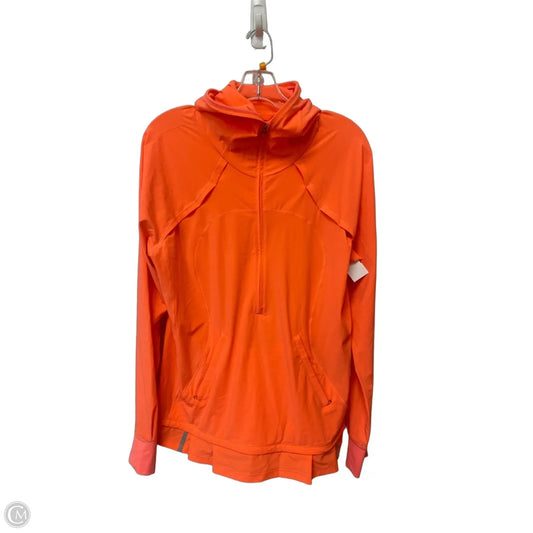 Athletic Jacket By Lululemon In Orange, Size: L
