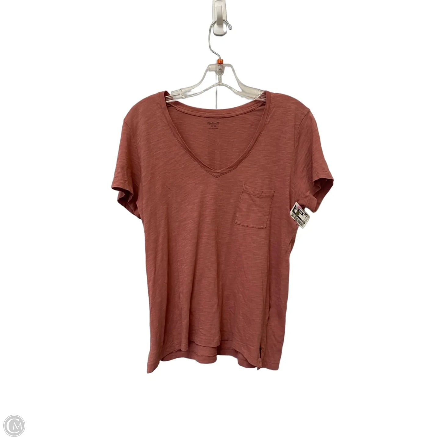 Top Short Sleeve By Madewell In Mauve, Size: M