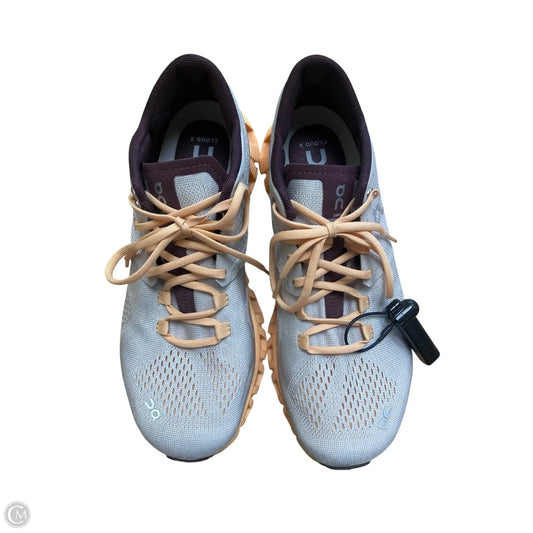 Shoes Athletic By On Cloud In Grey & Purple, Size: 6.5