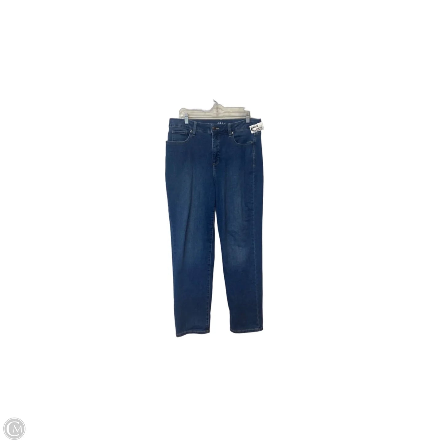 Jeans Straight By Style And Company In Blue Denim, Size: 14