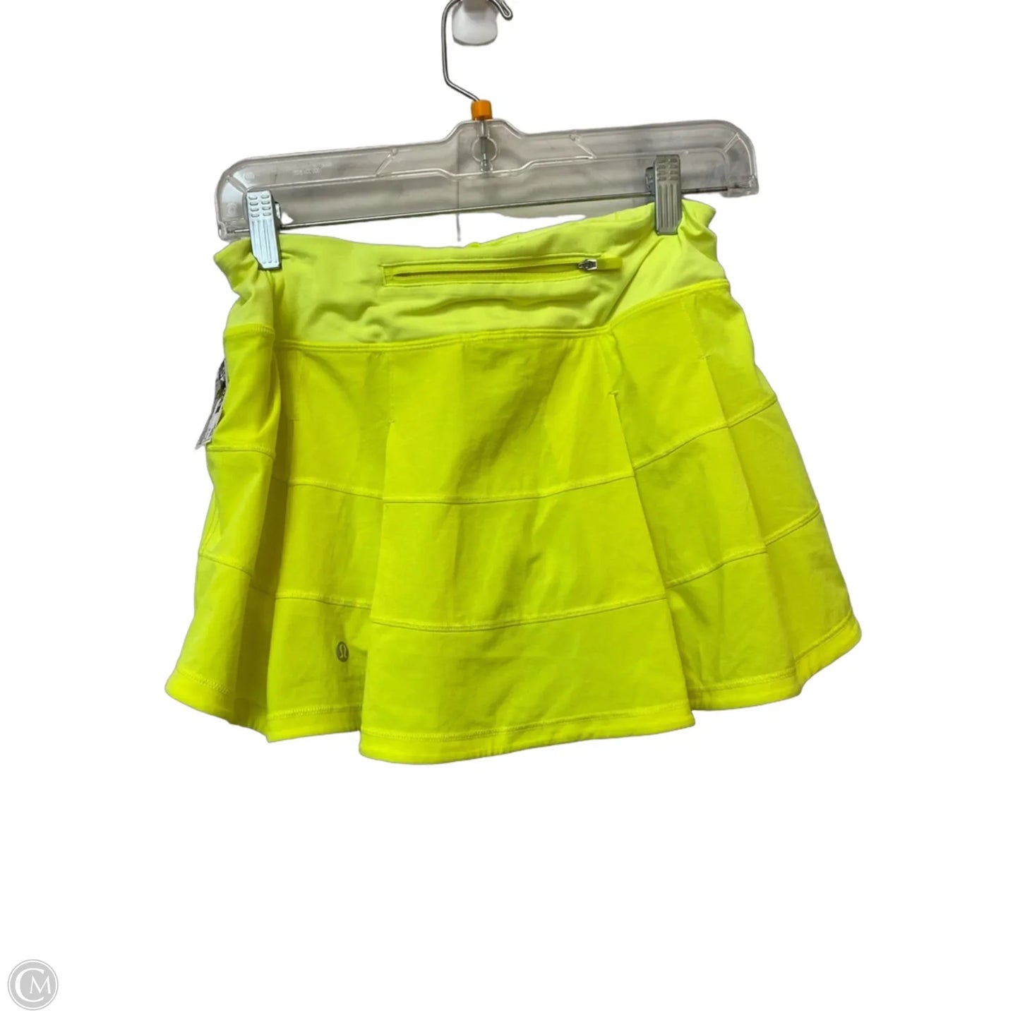 Athletic Skirt By Lululemon In Yellow, Size: 4