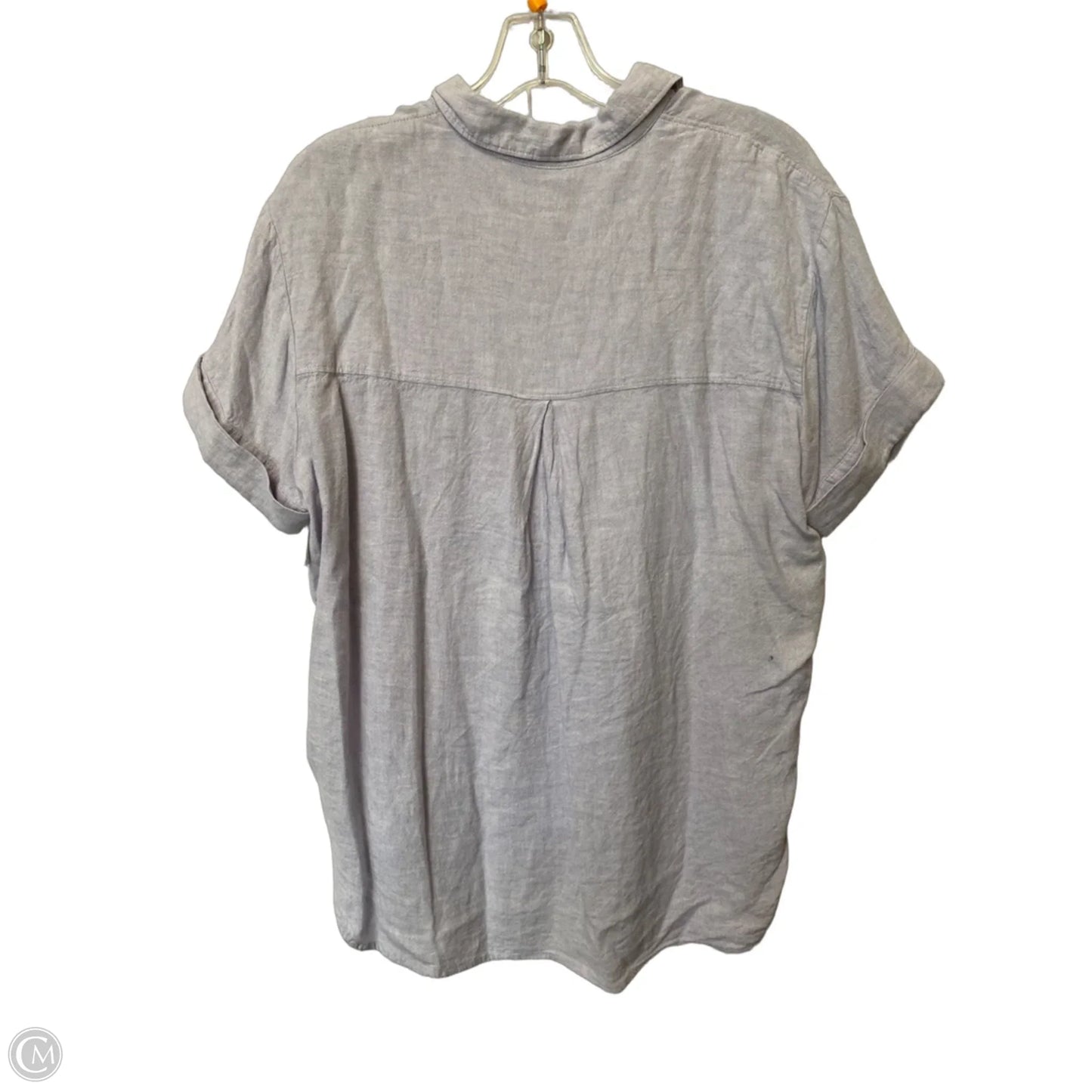 Top Short Sleeve By Madewell In Blue, Size: S