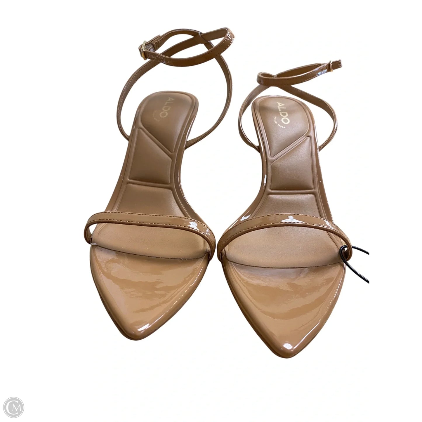 Sandals Heels Stiletto By Aldo In Brown, Size: 8.5