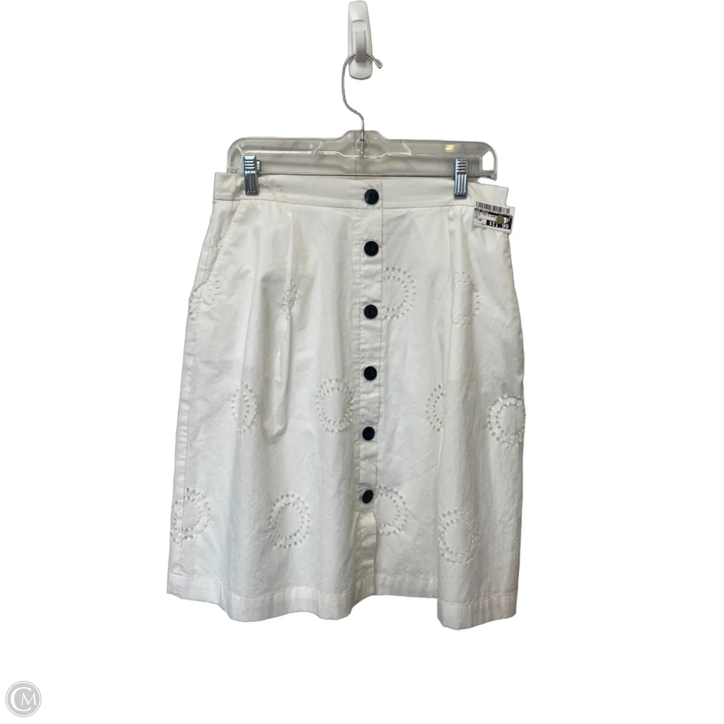Skirt Mini & Short By Ann Taylor In White, Size: 10p