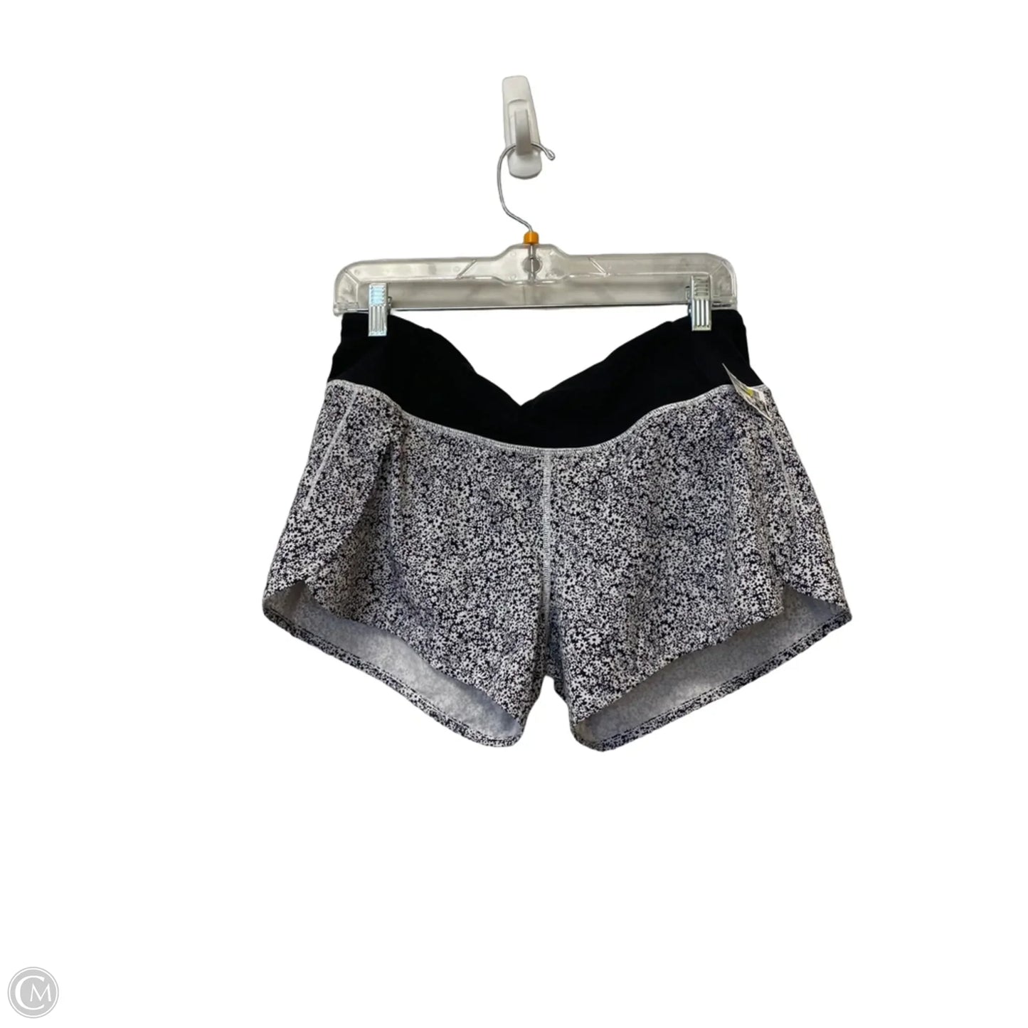 Athletic Shorts By Lululemon In Black & White, Size: 8