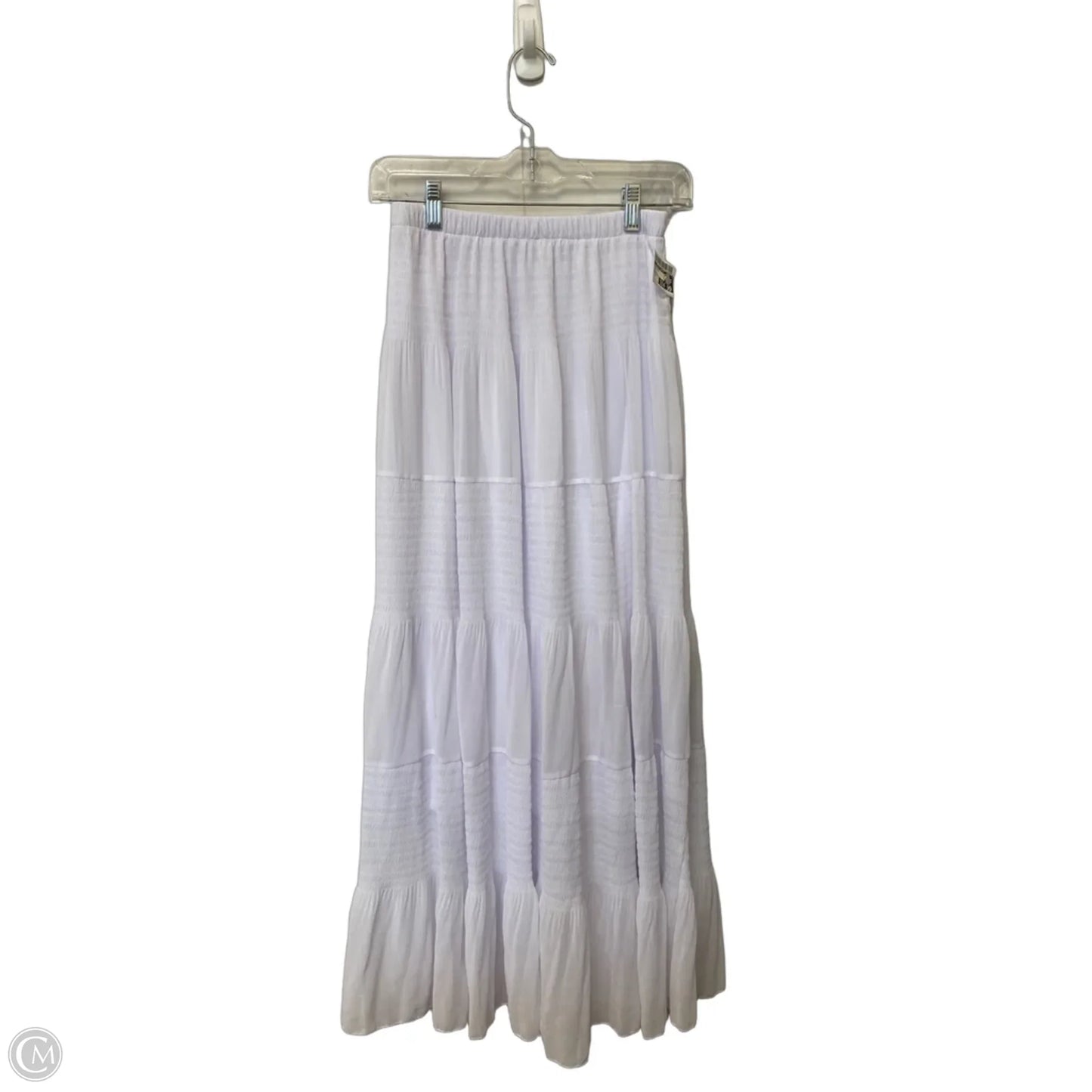 Skirt Maxi By Clothes Mentor In White, Size: M