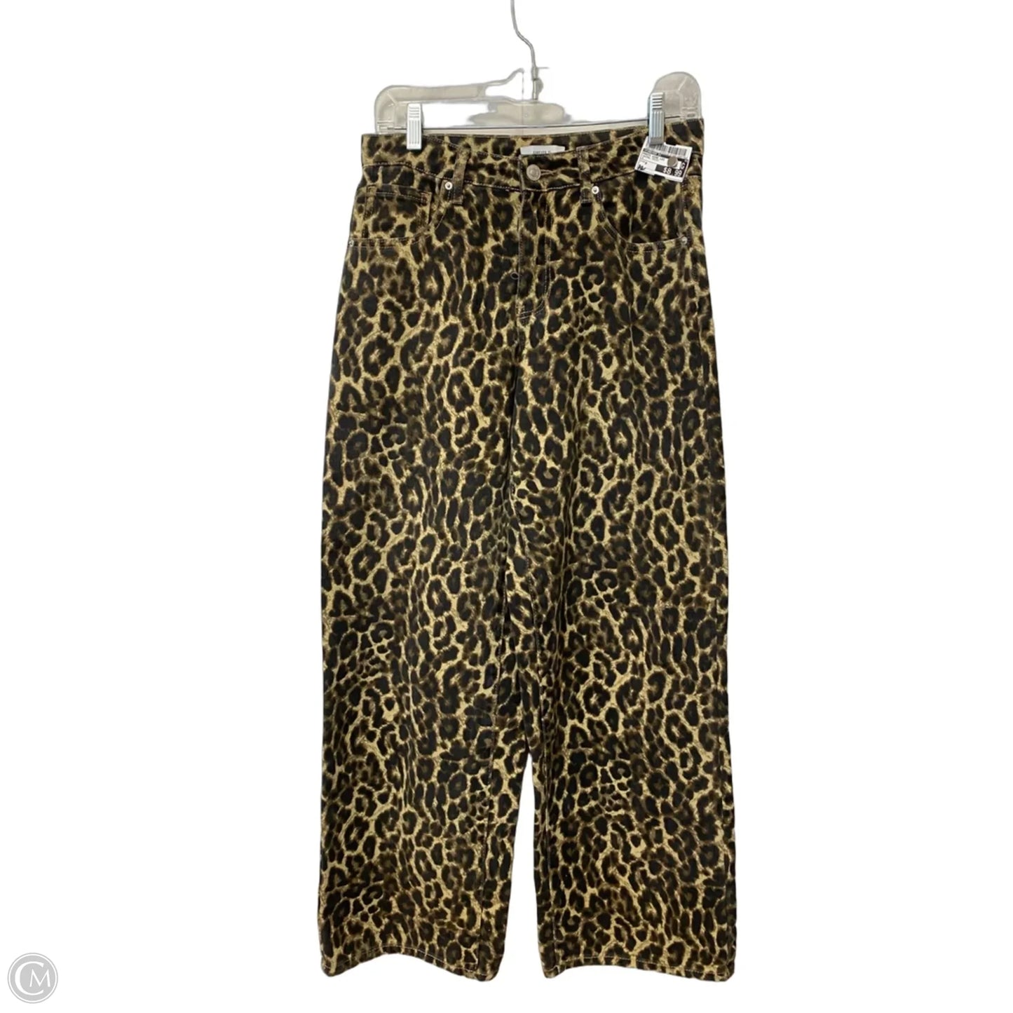 Pants Wide Leg By Forever 21 In Animal Print, Size: 0