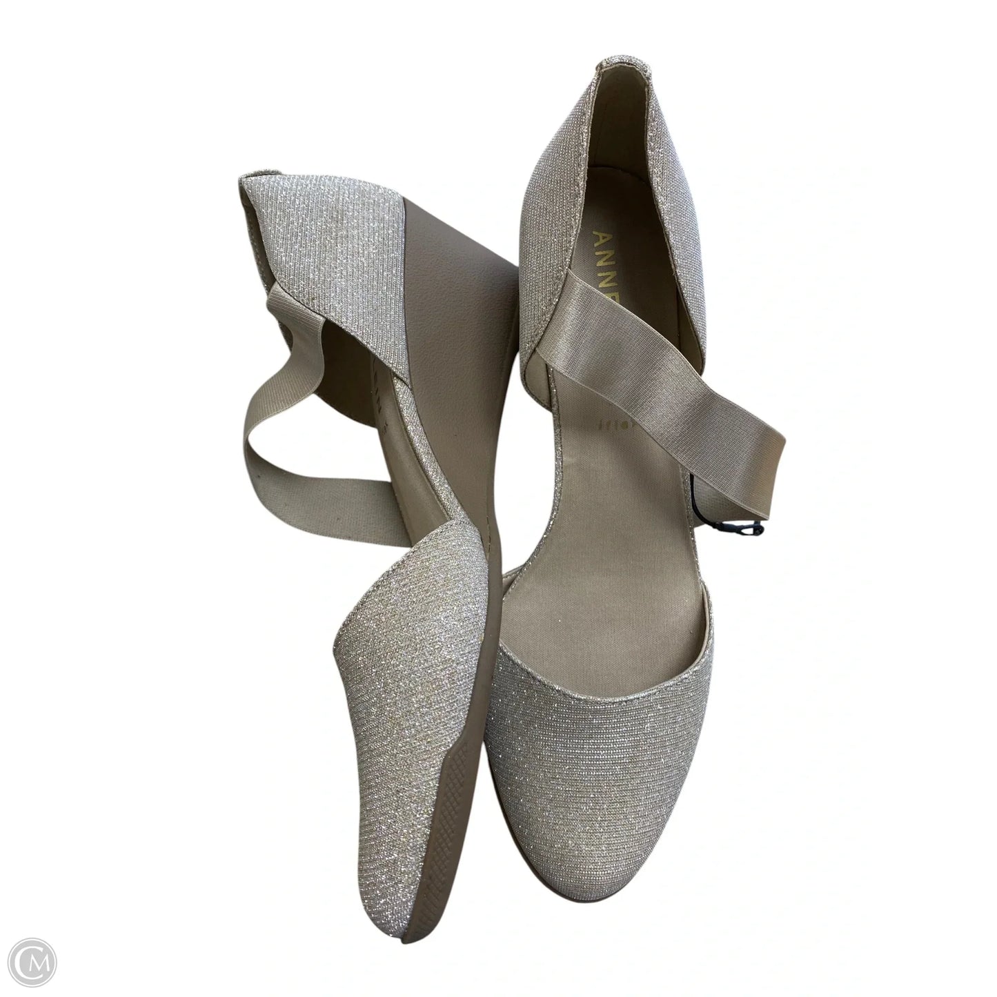 Shoes Heels Wedge By Franco Sarto In Gold, Size: 10
