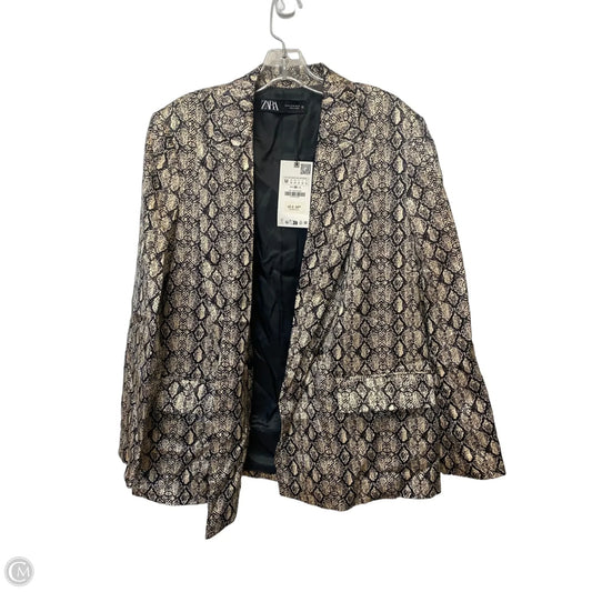 Blazer By Zara In Animal Print, Size: M