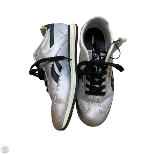 Shoes Athletic By Reebok In Silver, Size: 6.5