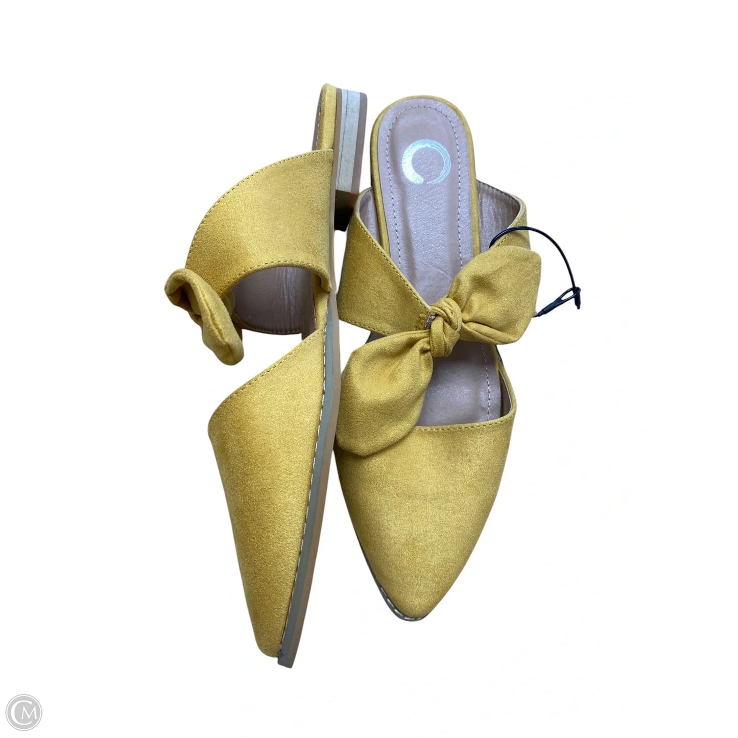 Shoes Flats By Clothes Mentor In Yellow, Size: 7.5