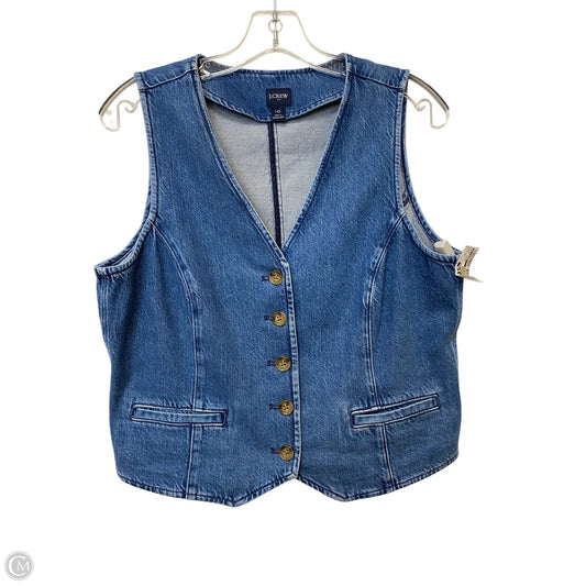 Vest Other By J. Crew In Blue Denim, Size: 10