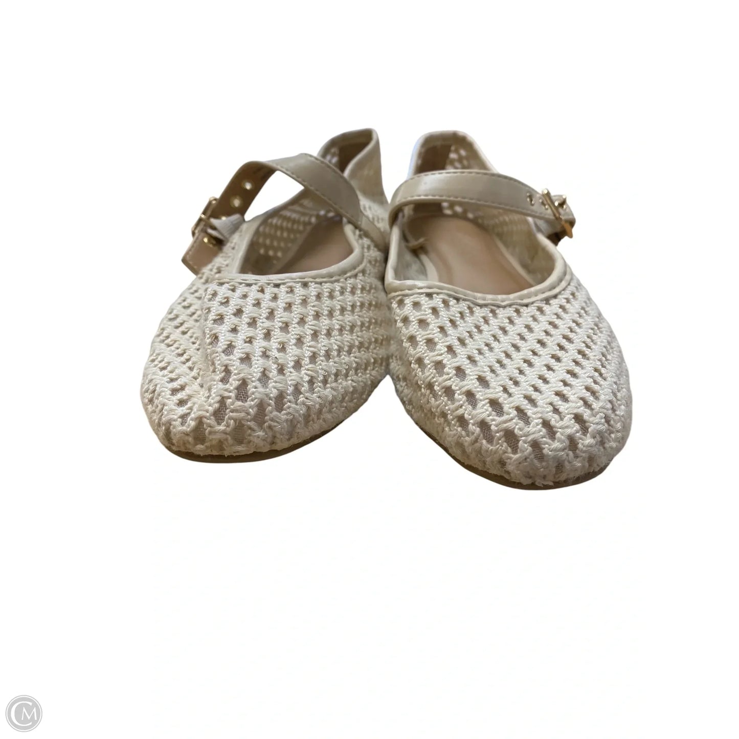 Shoes Flats By Universal Thread In Cream, Size: 8