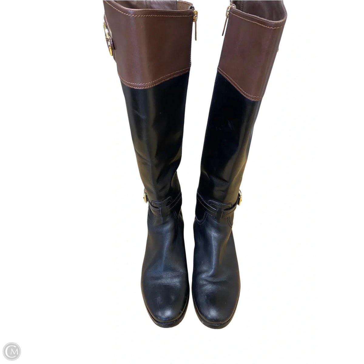 Boots Designer By Michael Kors In Black, Size: 8