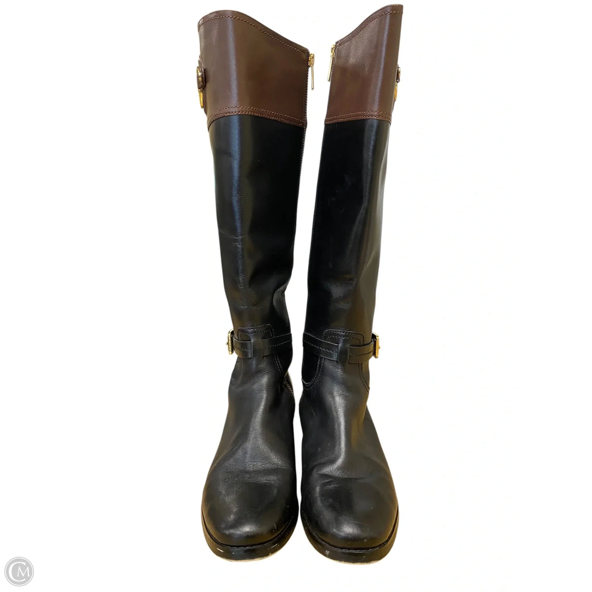 Boots Designer By Michael Kors In Black, Size: 8
