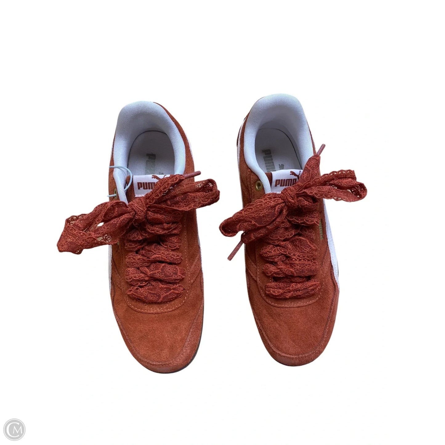 Shoes Sneakers By Puma In Orange, Size: 8