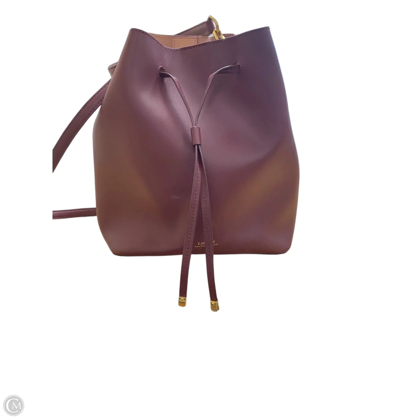 Handbag Leather By Ralph Lauren, Size: Medium