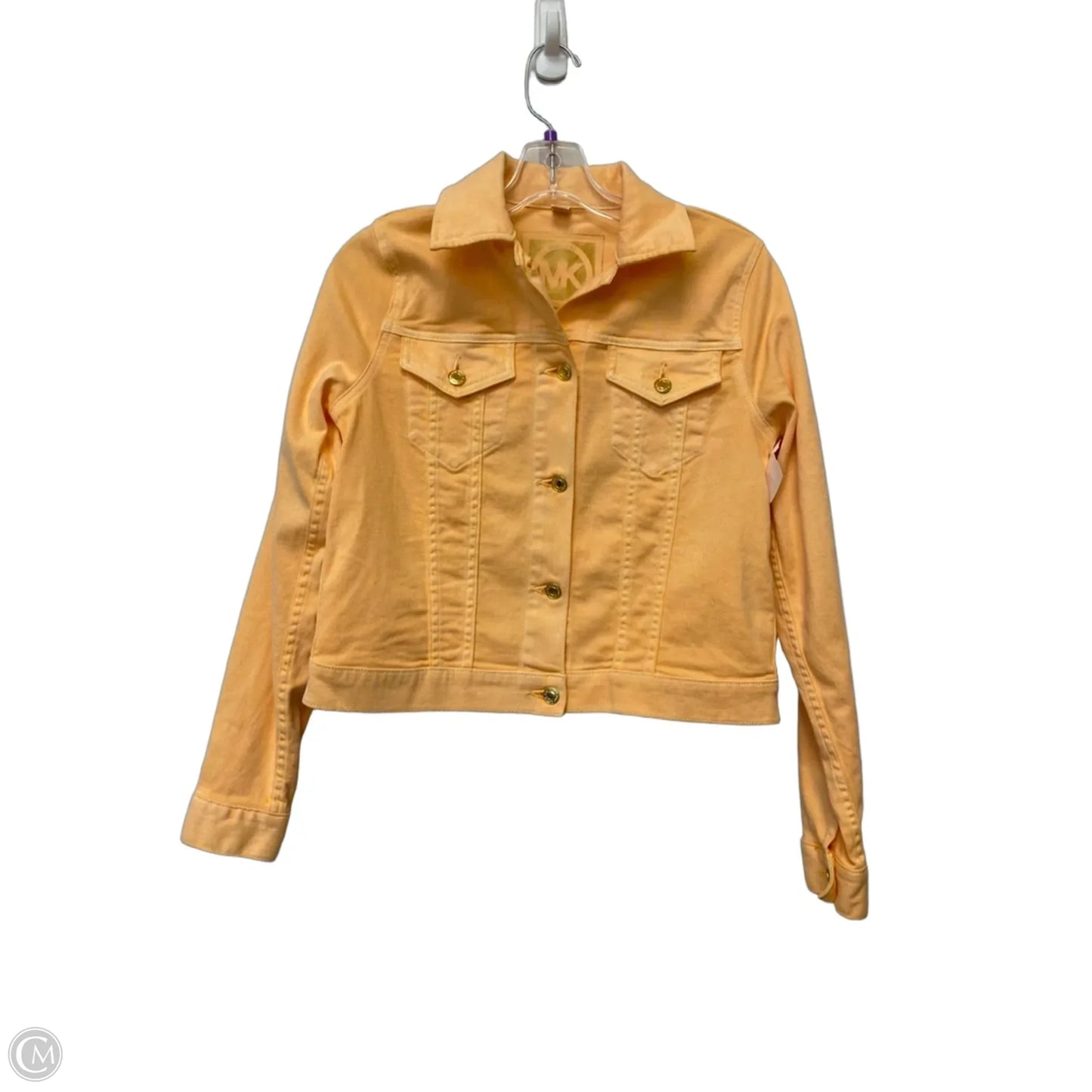 Jacket Designer By Michael Kors In Orange, Size: S