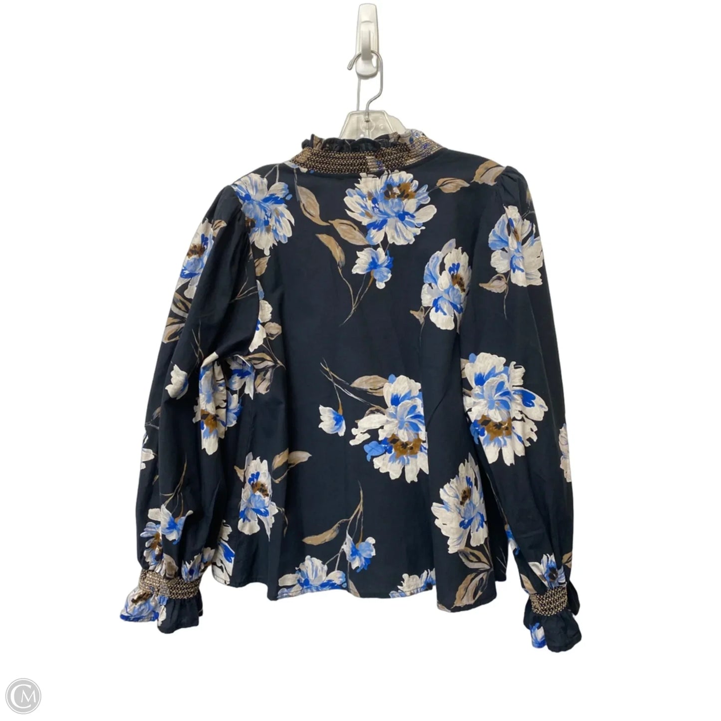 Top Long Sleeve By Entro In Floral Print, Size: L