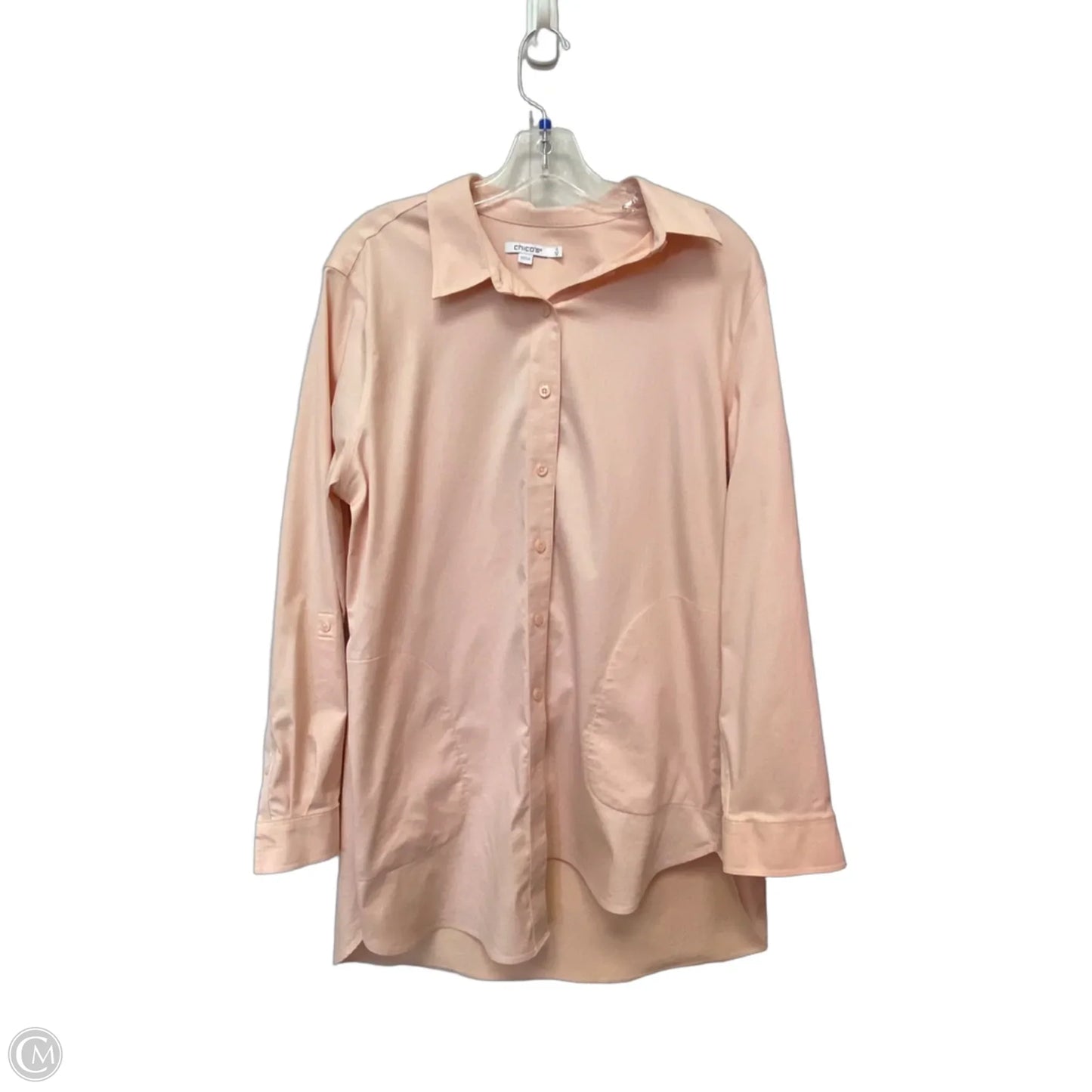 Top Long Sleeve By Chicos In Pink, Size: 2