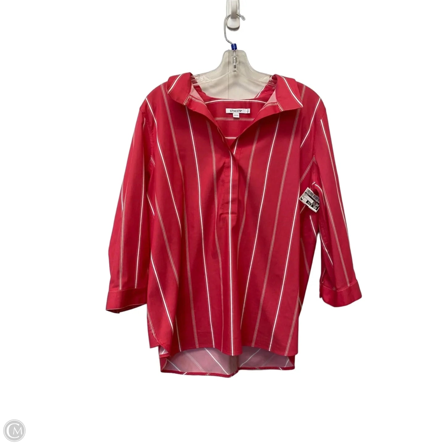 Top Long Sleeve By Chicos In Pink, Size: 2