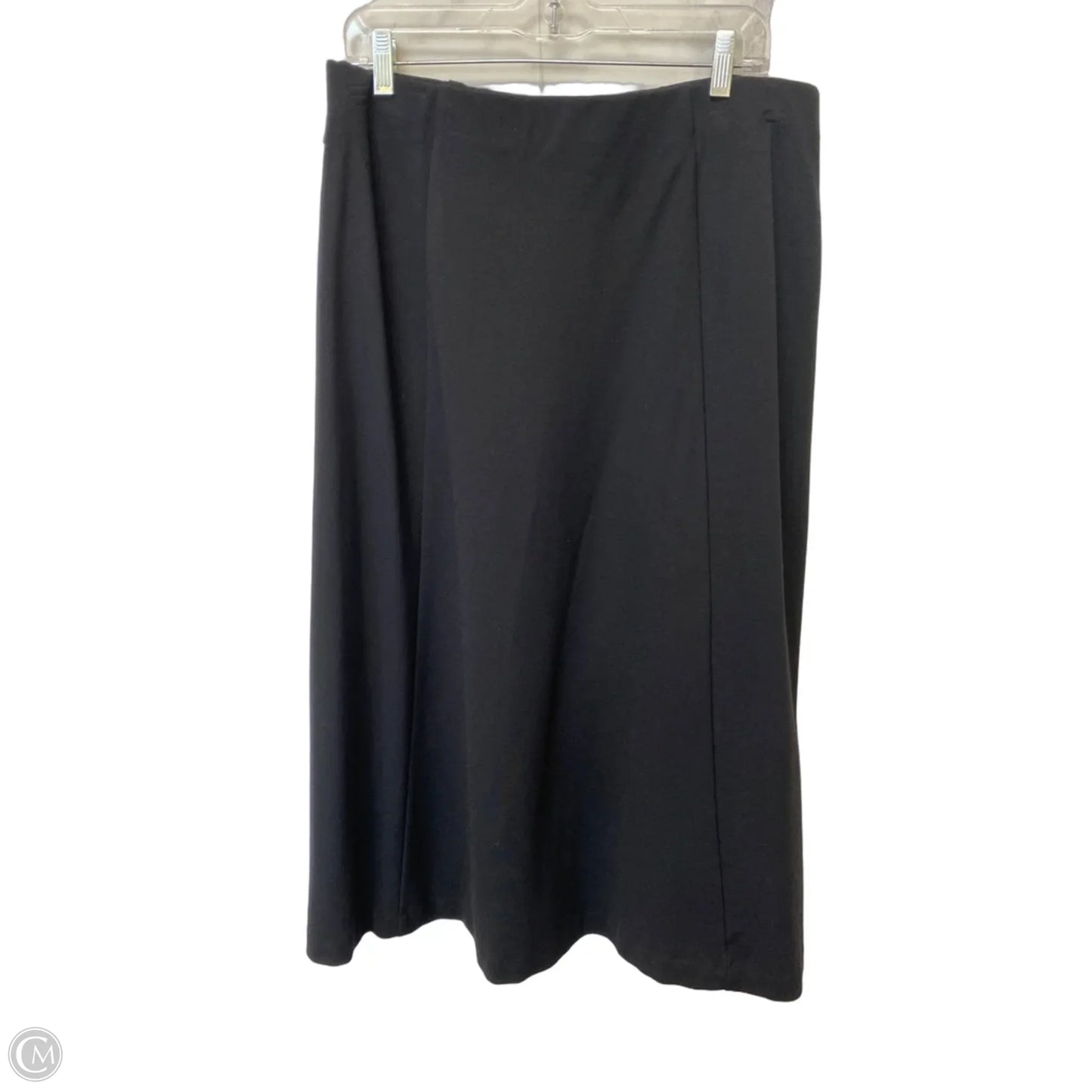 Skirt Midi By Investments In Black, Size: L