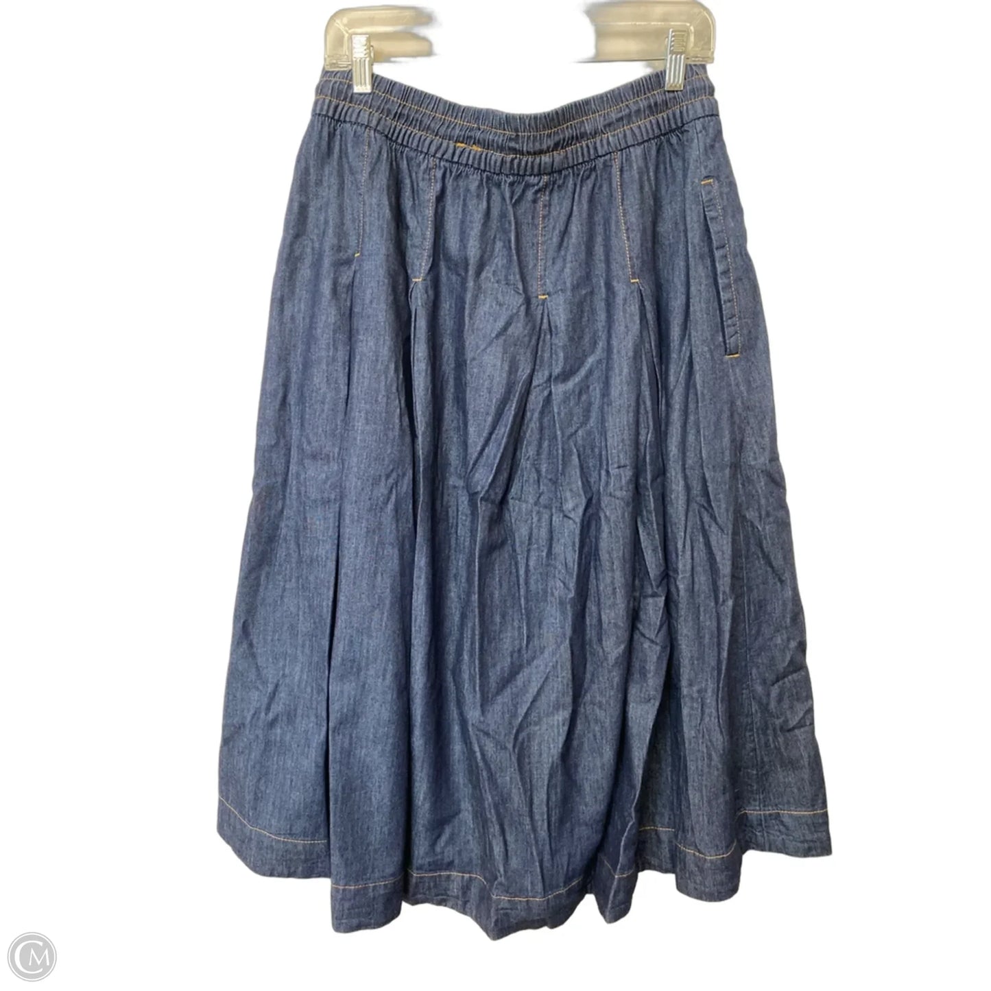 Skirt Maxi By Free Assembly In Blue Denim, Size: M