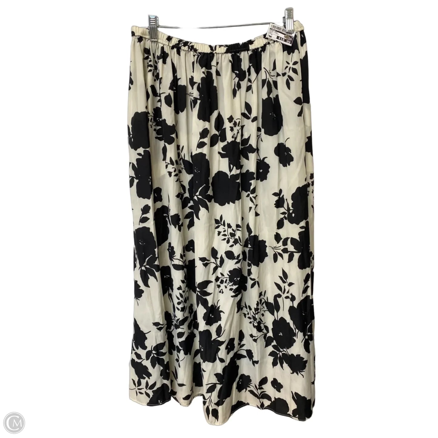 Skirt Maxi By Tahari In Black & Cream, Size: M