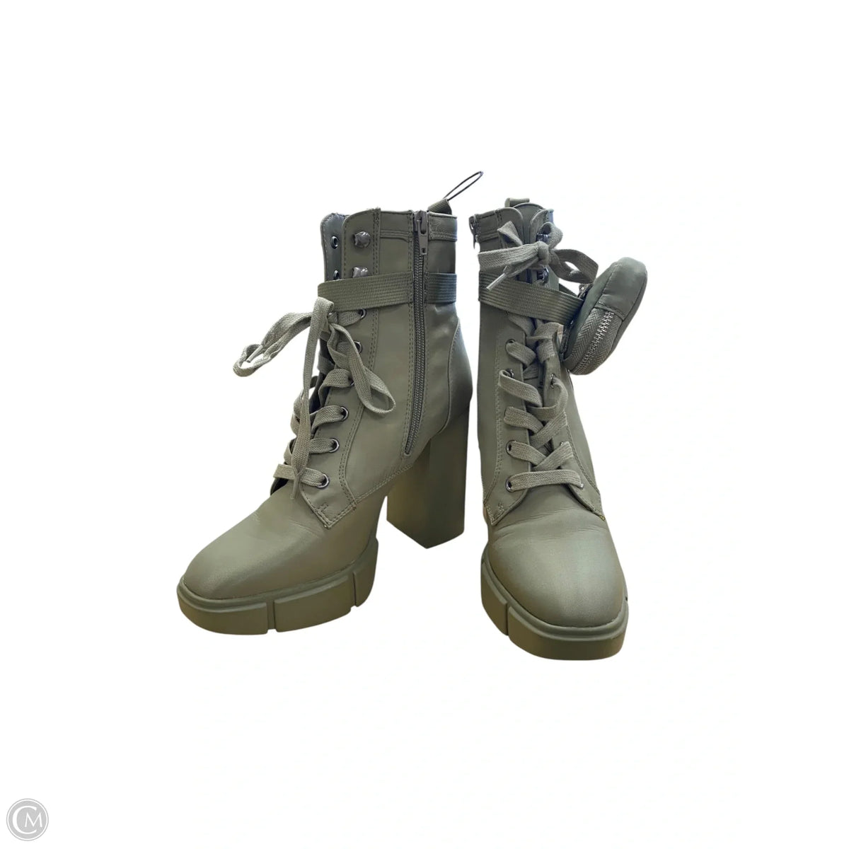 Boots Combat By Steve Madden In Green, Size: 9