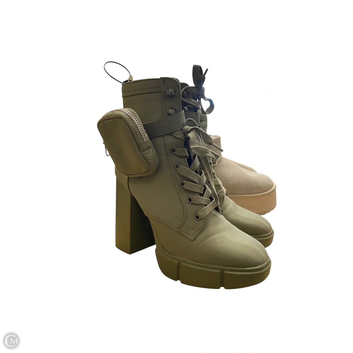 Boots Combat By Steve Madden In Green, Size: 9