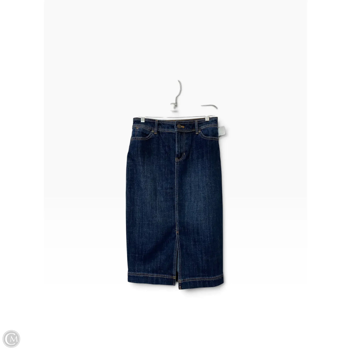 Skirt Maxi By Talbots In Blue Denim, Size: 2