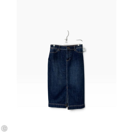 Skirt Maxi By Talbots In Blue Denim, Size: 2